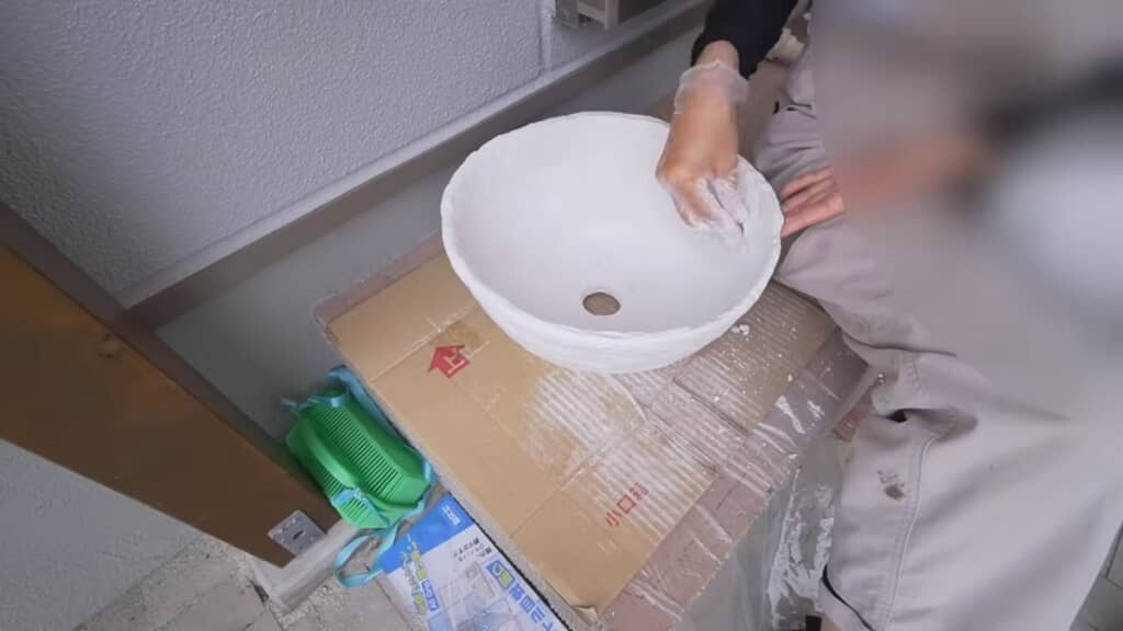 洗面ボウルを作ります