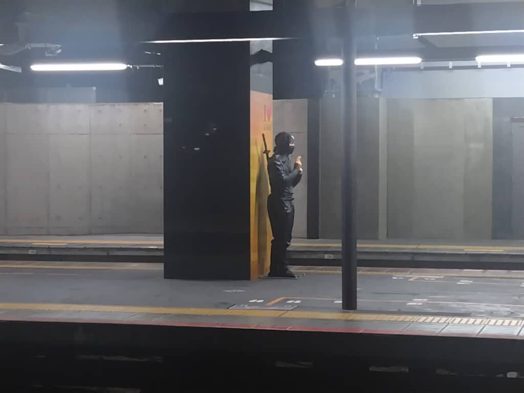 京都駅にいた忍者