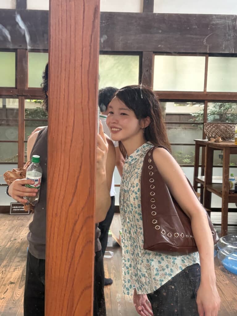 小花柄のブラウス!