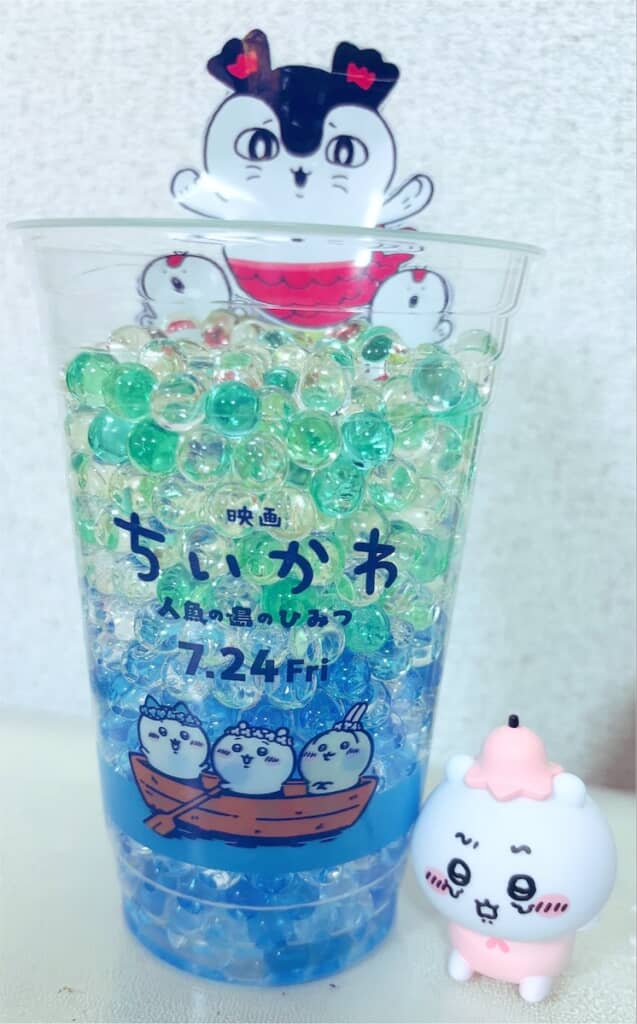 ウエハースの袋で追加アレンジ