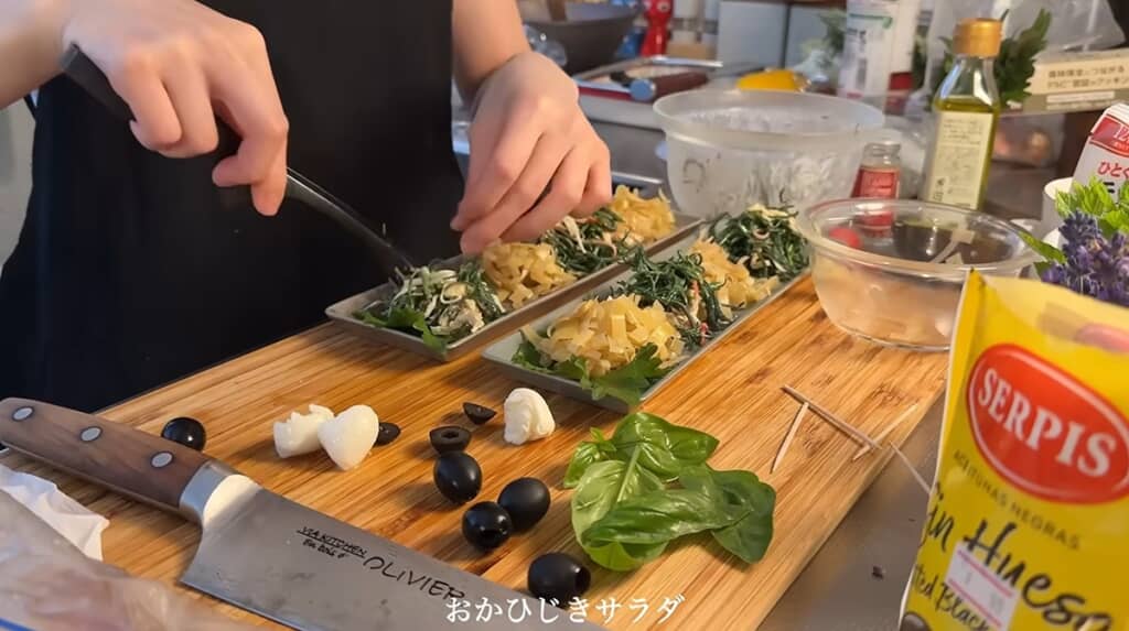 季節の食材を使ったサラダ