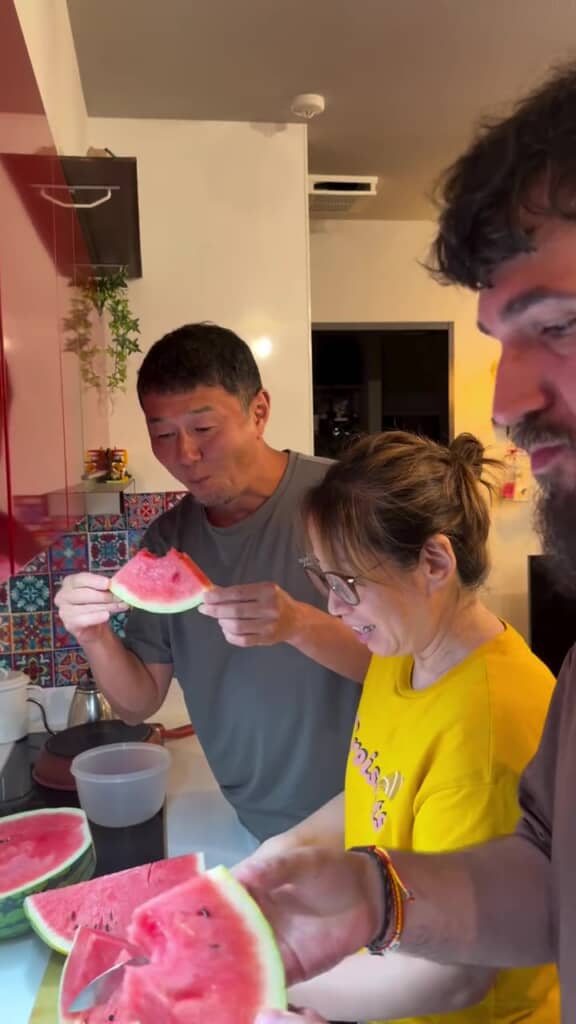 家族みんなで実食
