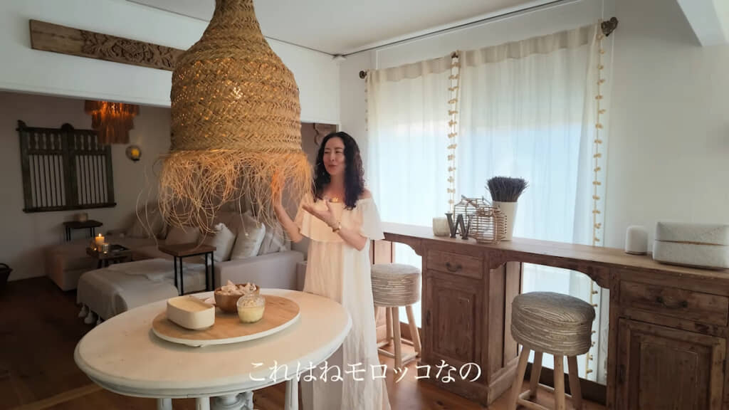吊るすのが大変だったモロッコの照明