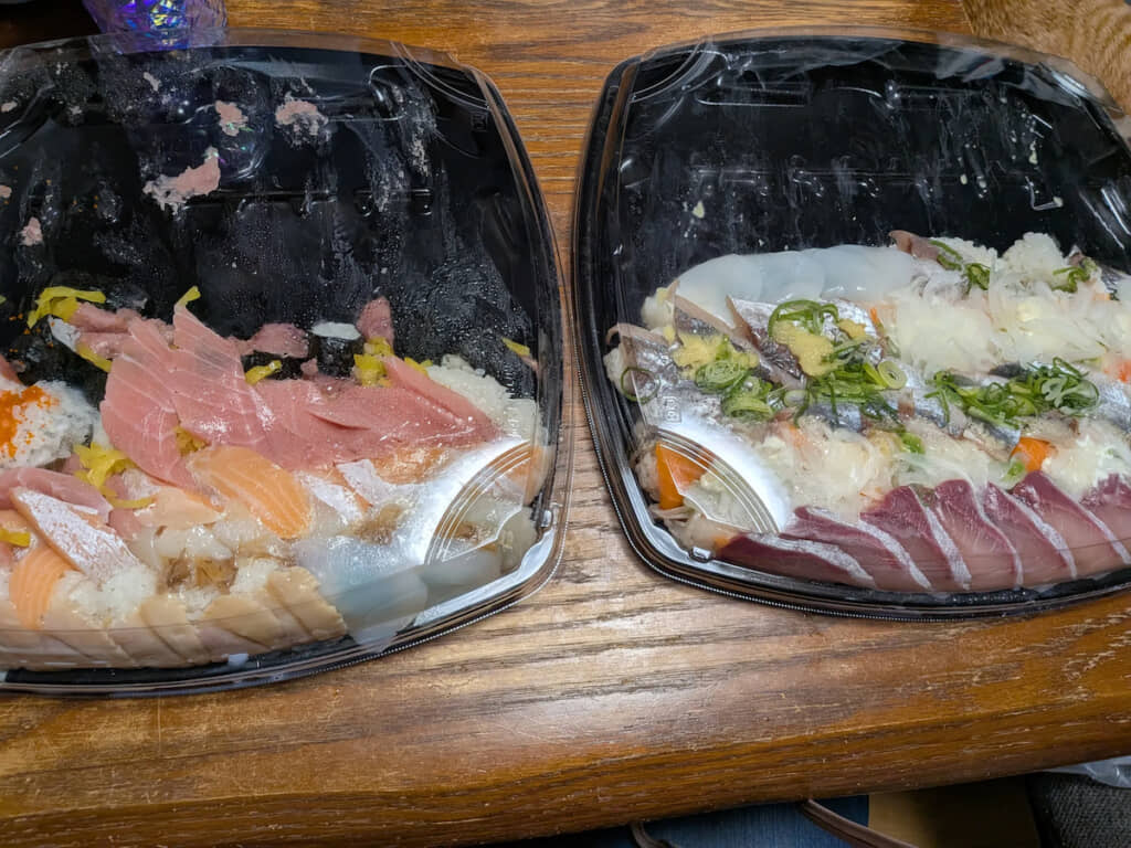 変わり果てた姿になった寿司