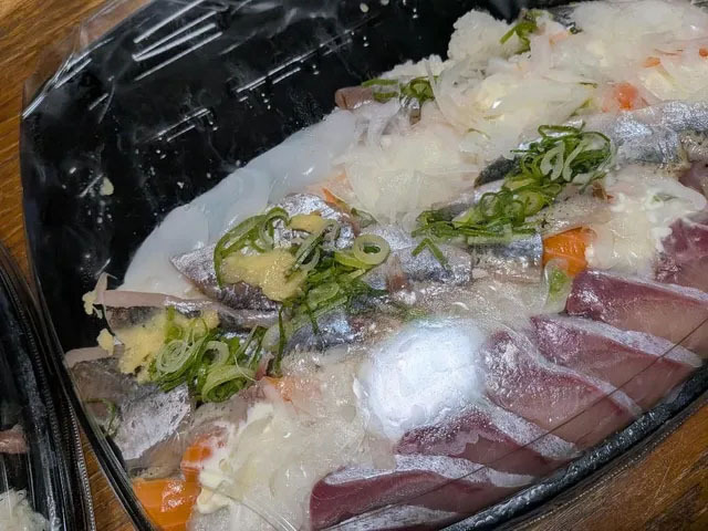 投稿した寿司の接写も