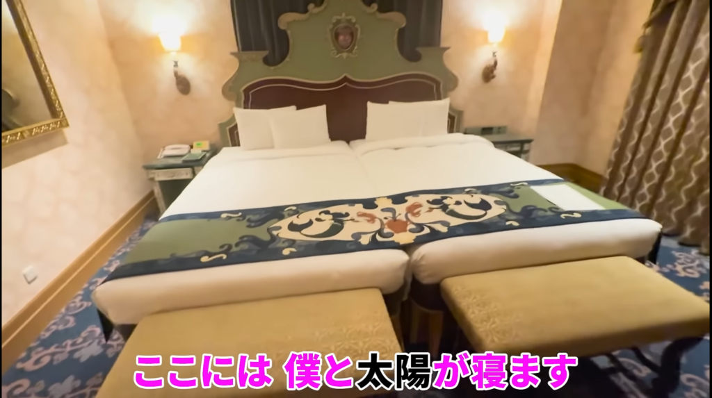 寝室/画像は佐野勇斗YouTubeから引用
