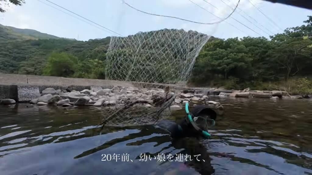 ザリガニを捕まえました