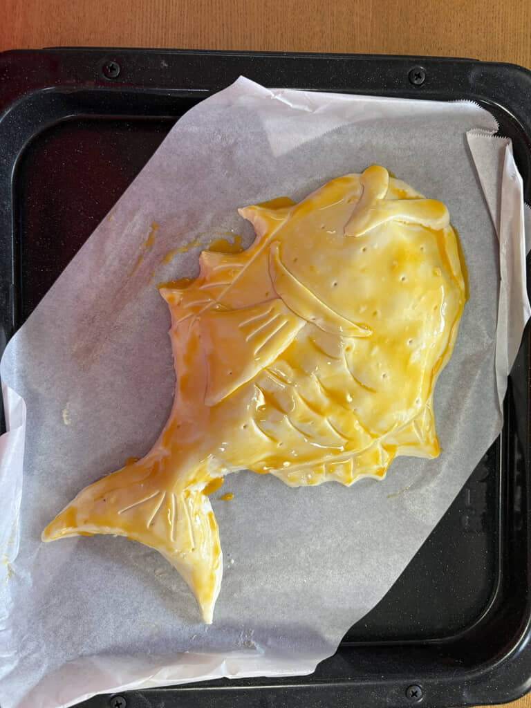 鯛をかたどったアップルパイ!