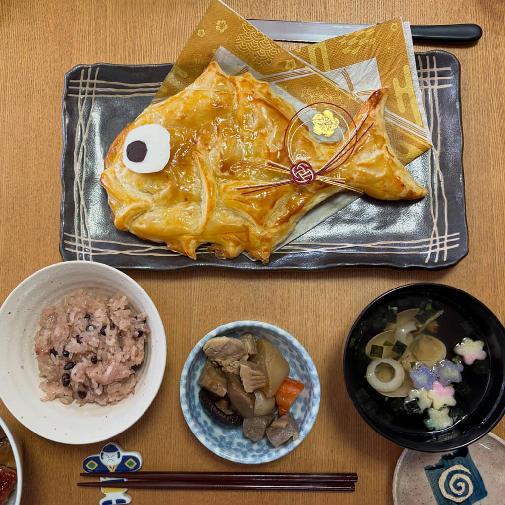 かわいくておいしそうな祝い膳