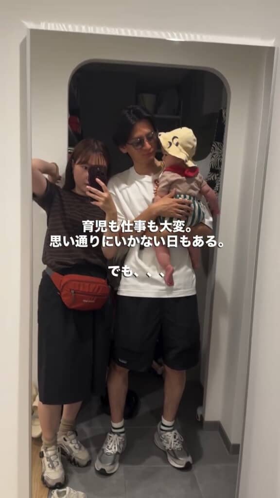 家族で撮影中