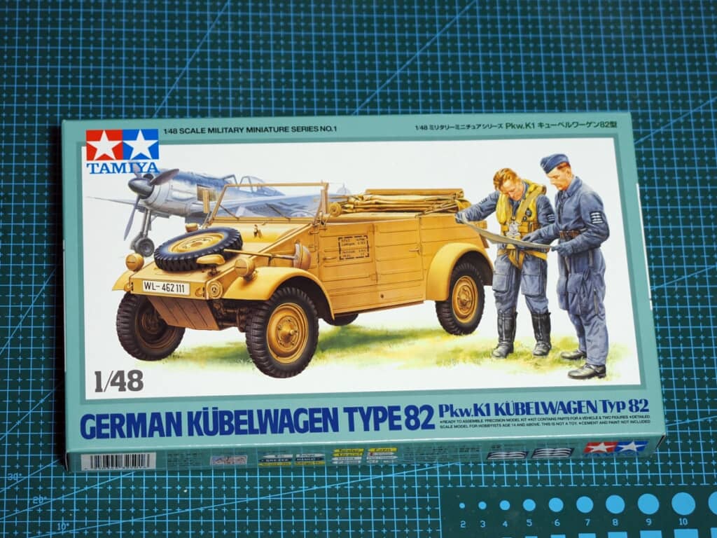 タミヤ 1/48 ミリタリーミニチュアシリーズ No.01 ドイツ陸軍 Pkw.K1キューベルワーゲン 82型 プラモデル 32501