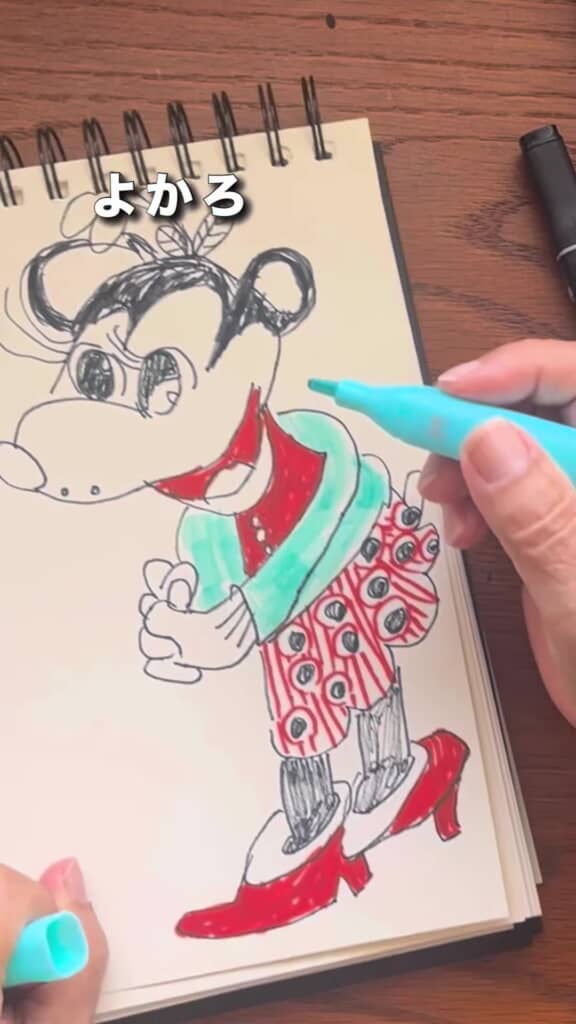 ミニーマウスのイラスト