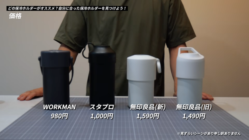 4つのペットボトルホルダーを比較検証