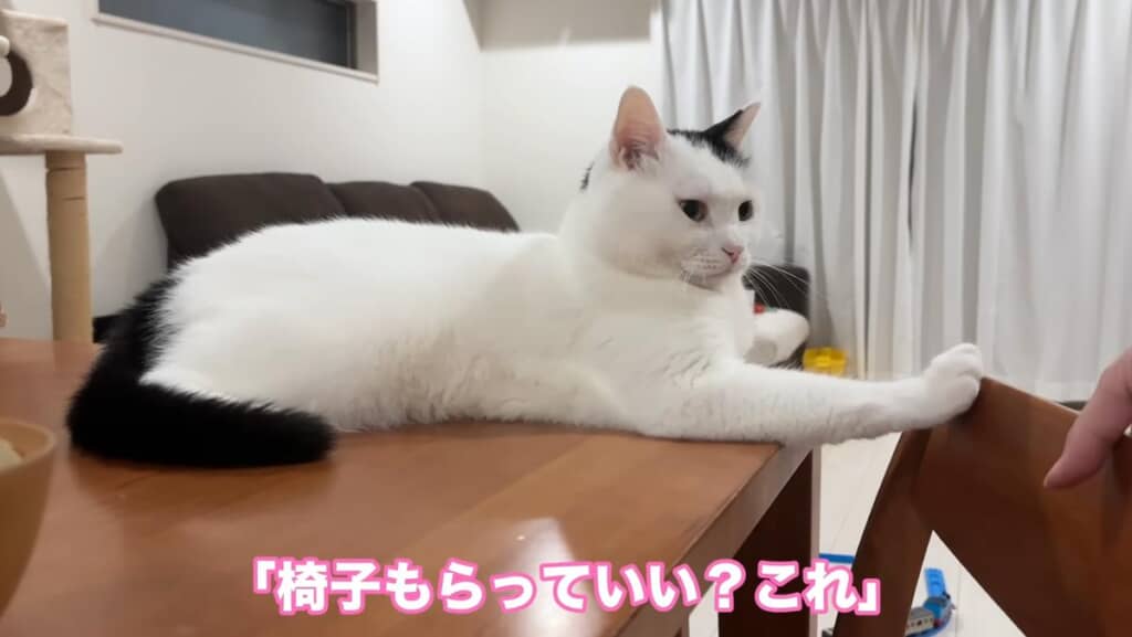 ママさんにかわいいイタズラ中