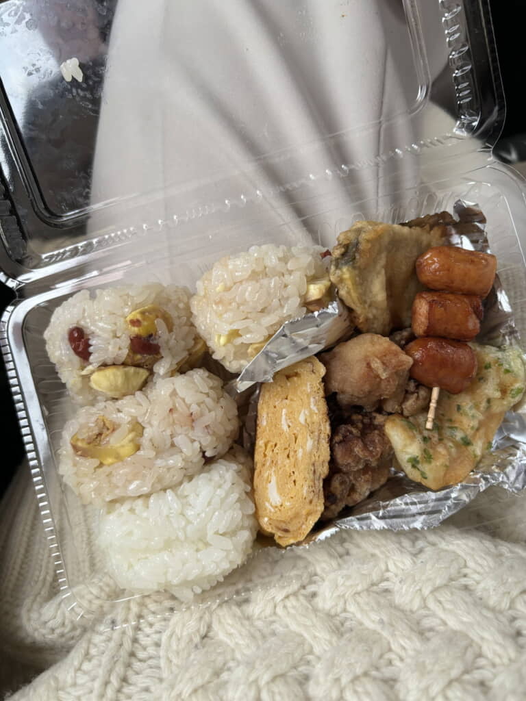 うれしいラインアップのお弁当