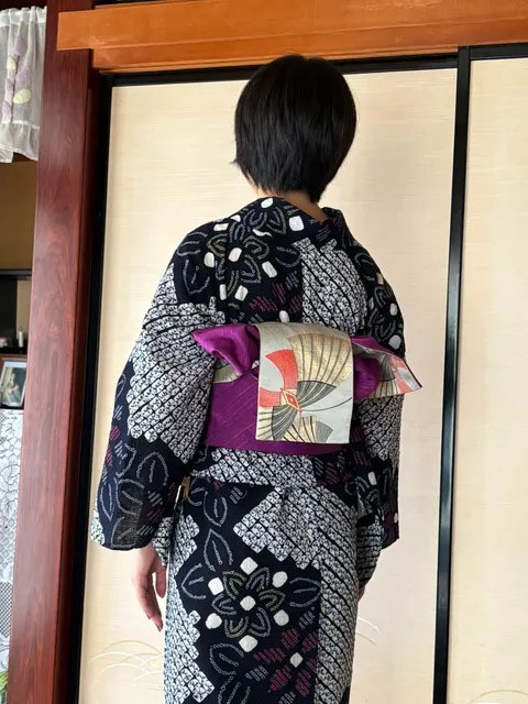 帯の結びかたもかわいい