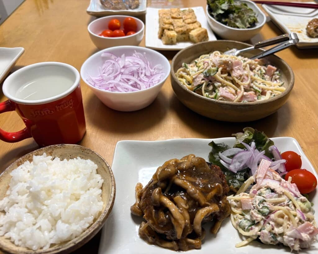 この日の食卓の様子