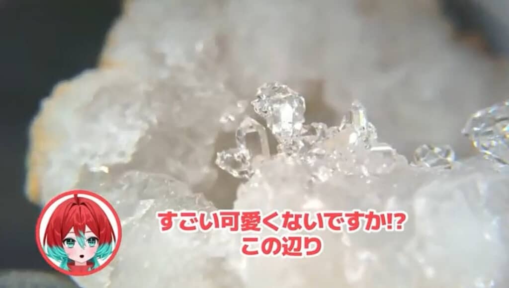 すごくかわいい結晶がありました