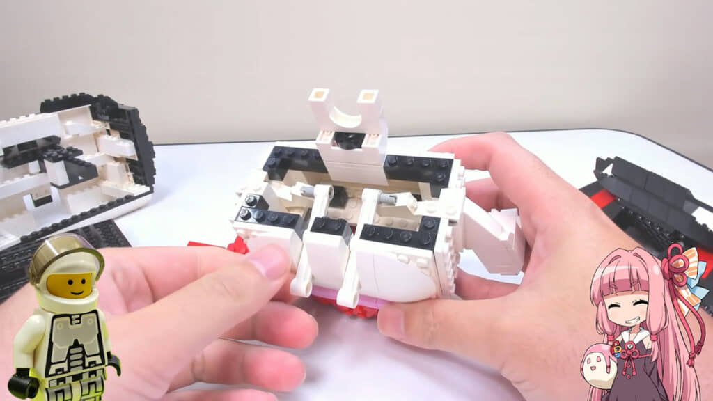レバー操作でヒレをパタパタ