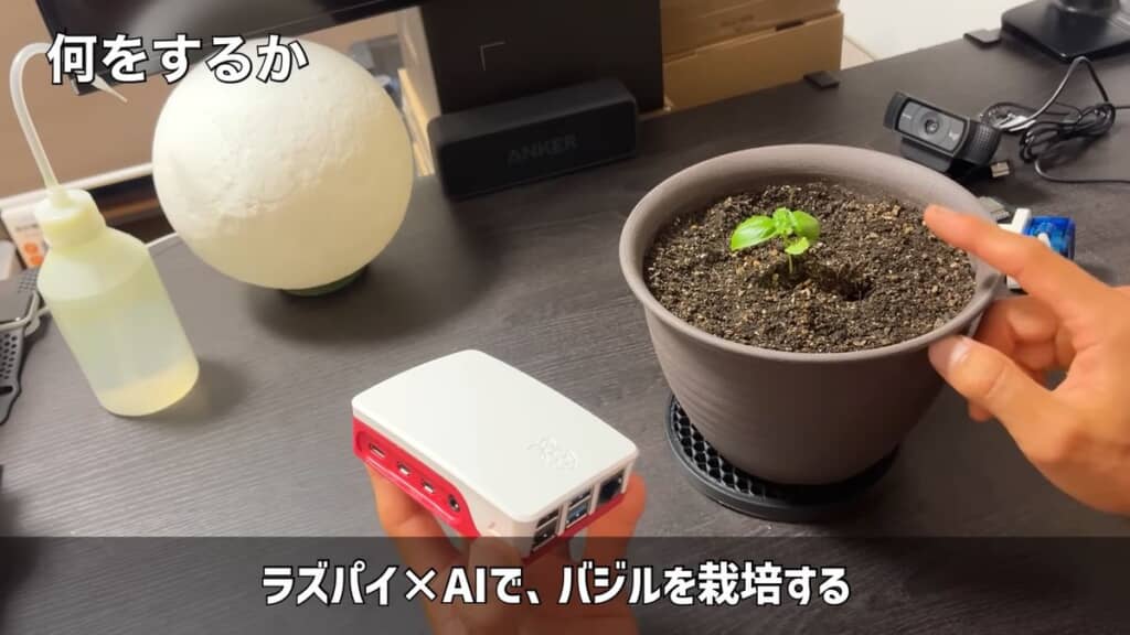 ラズベリーパイと生成AIにバジル栽培を任せる