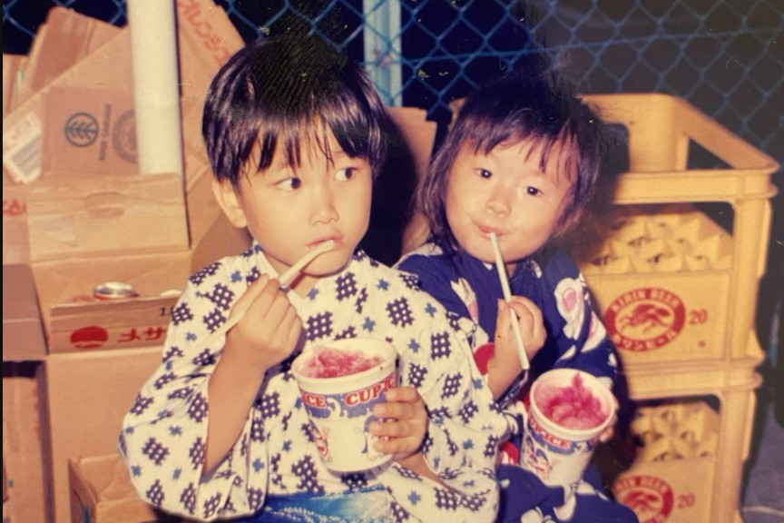 幼い頃のみかんくんさんとかぼすちゃんさん