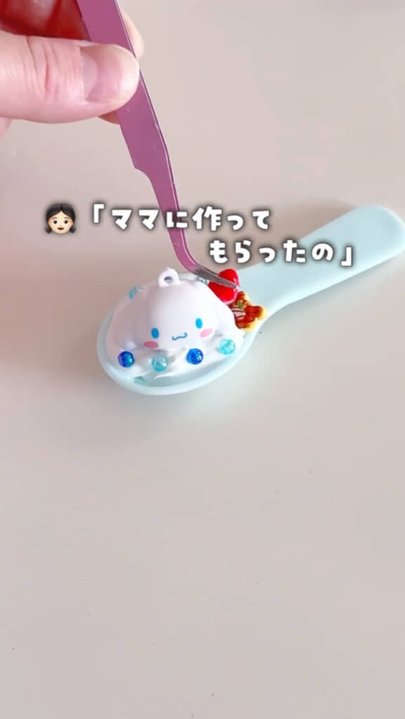 お顔をのせてデコレーション