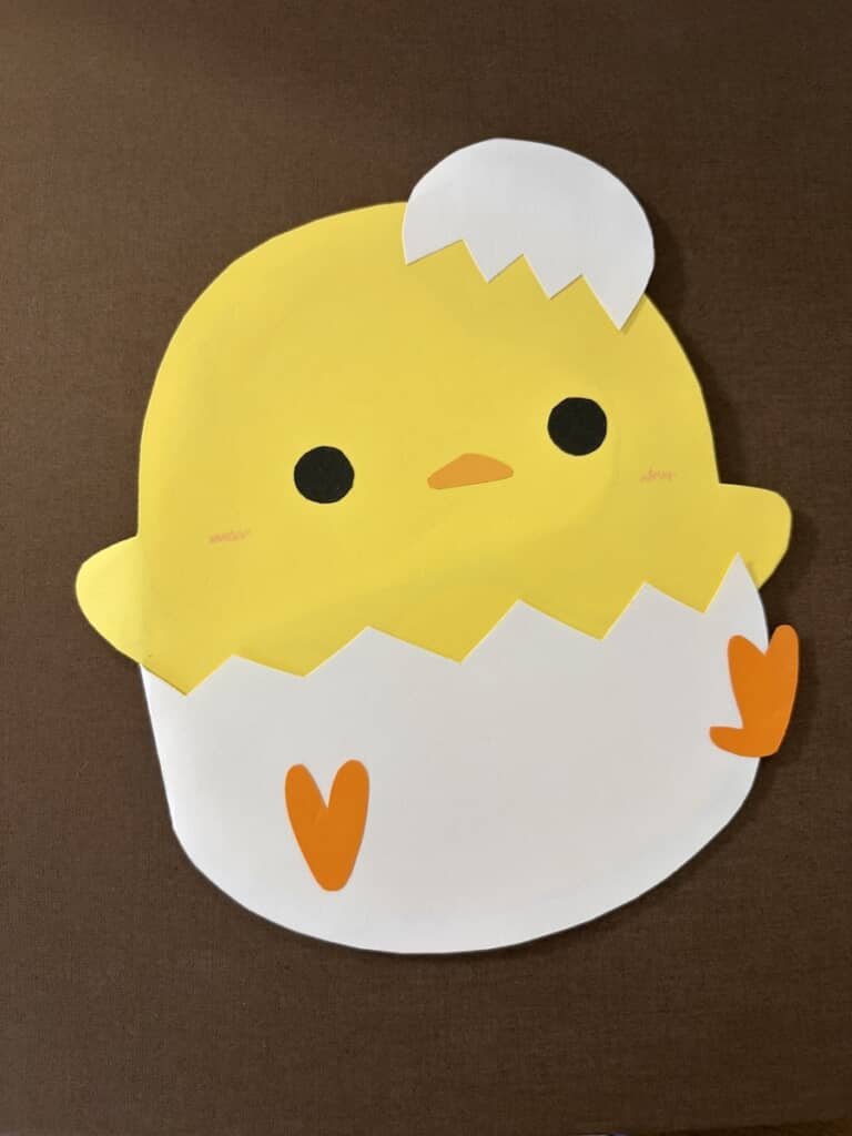 担当の看護師さんが作ってくれた、かわいらしいひよこちゃん