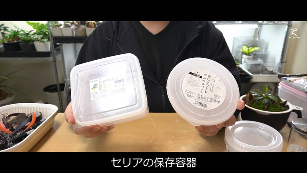 セリアで購入した3種の保存容器
