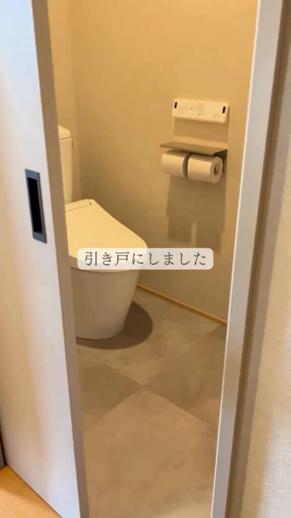 悩んだ結果、引き戸を選択