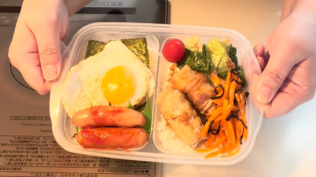 いろんな食感を楽しめそうなお弁当
