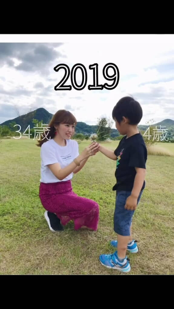 2019年お花を渡してくれた息子さん
