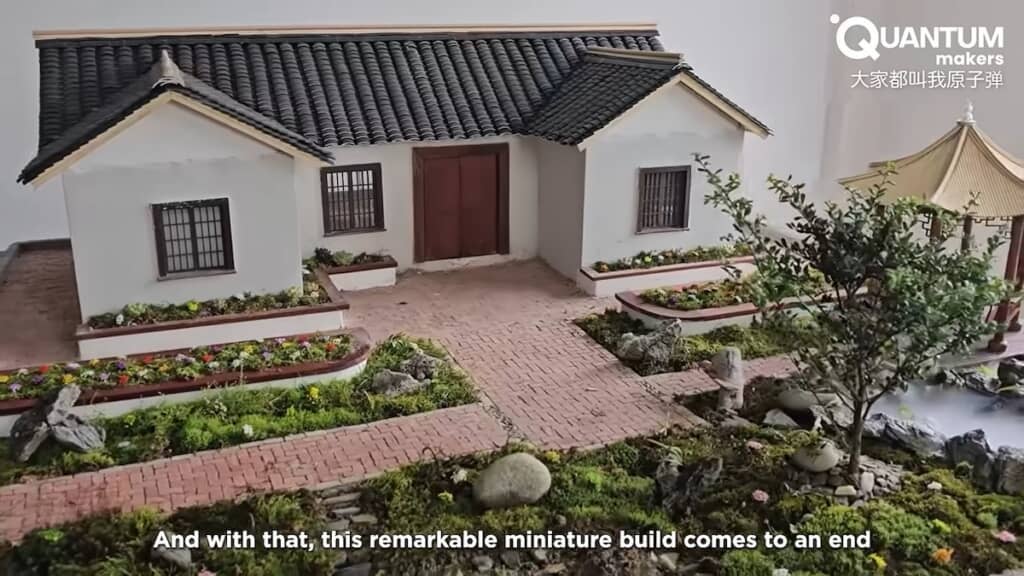 精巧に作り込まれた立派なミニチュアハウスが完成！