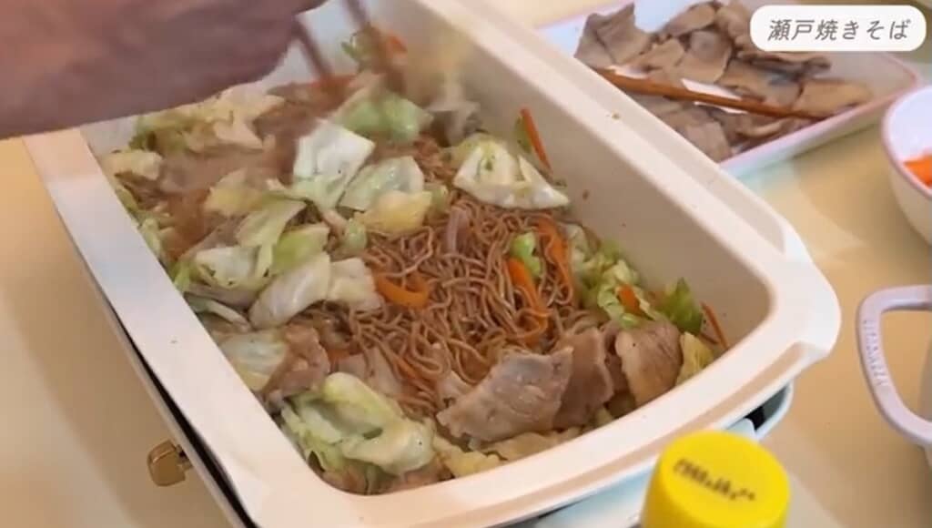 瀬戸焼きそばは夫が作ります