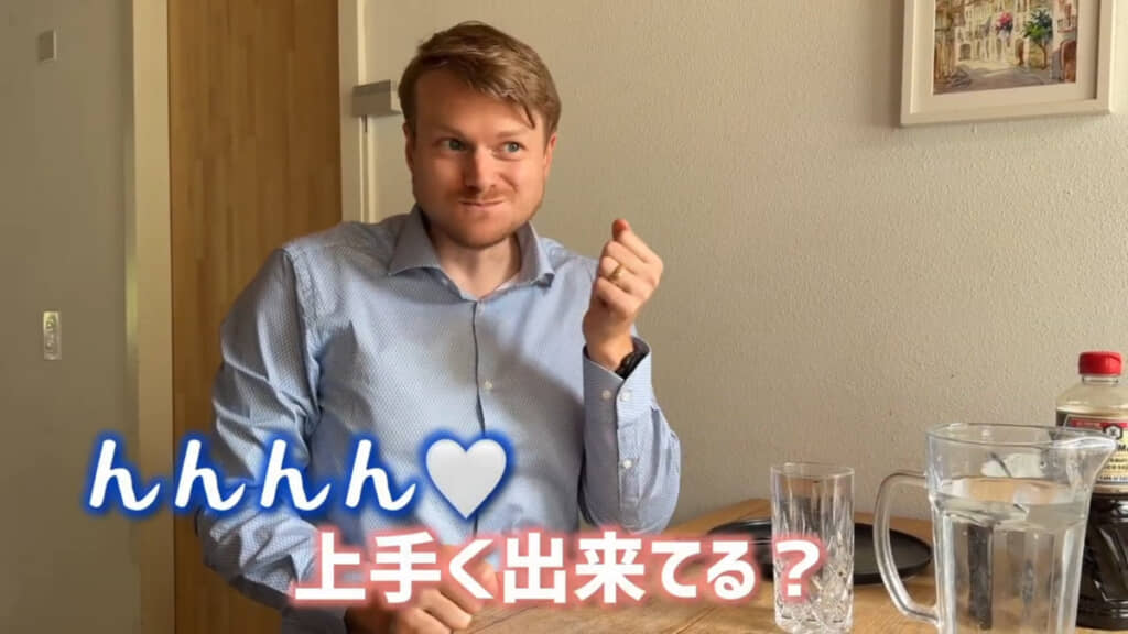 食べたパパさんもこの笑顔