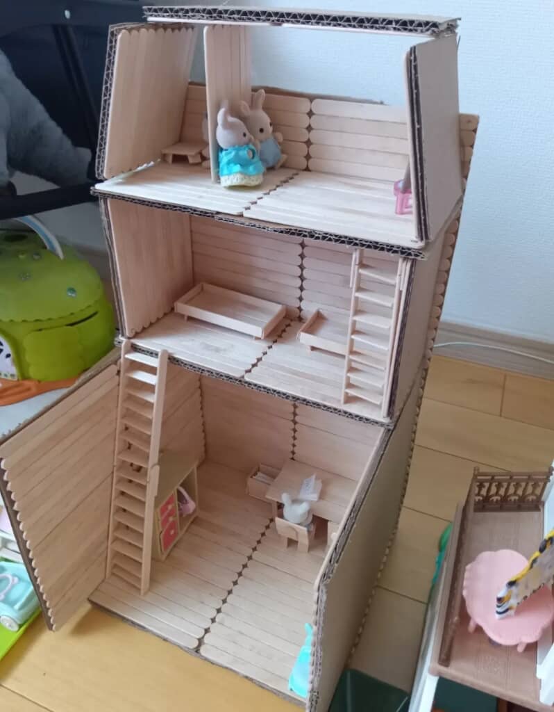 アイスの棒で作った大作