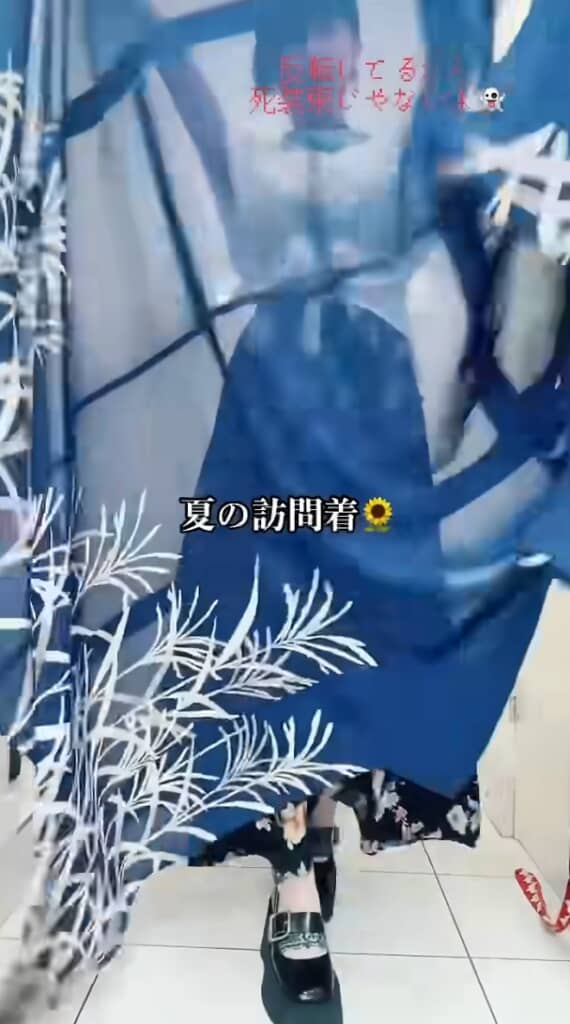 透けている夏着物