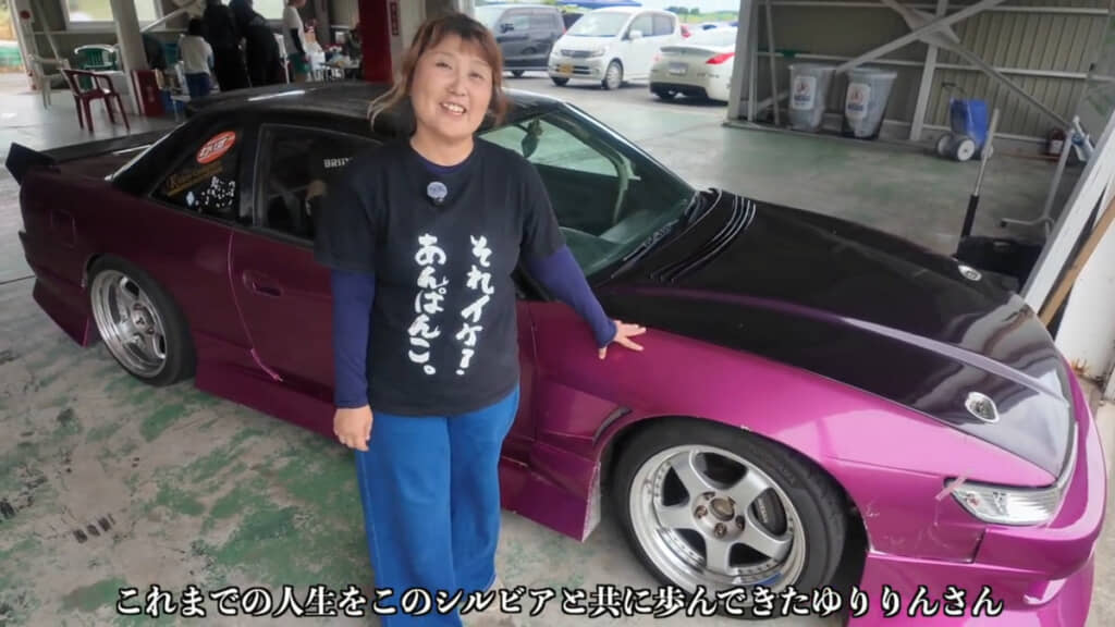 ゆりりんさんと、約23年間乗っている愛車の日産「シルビアS13」