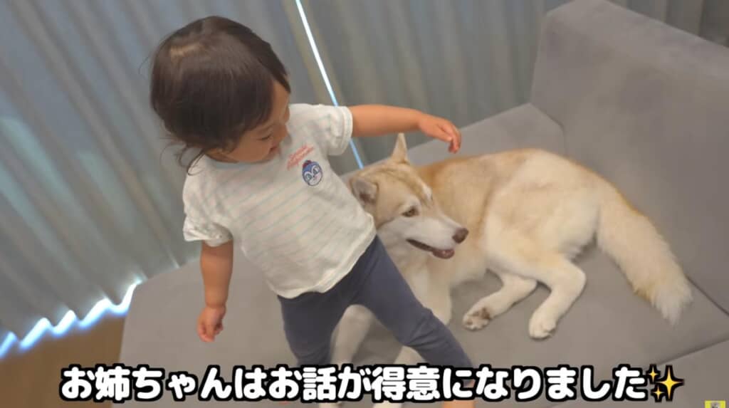 2年ほど月日が流れて、だいぶ大きくなったふたり