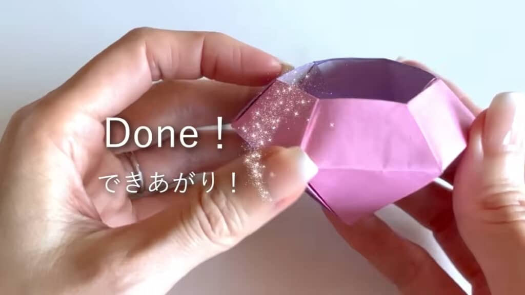 ダイアモンドの形ができました