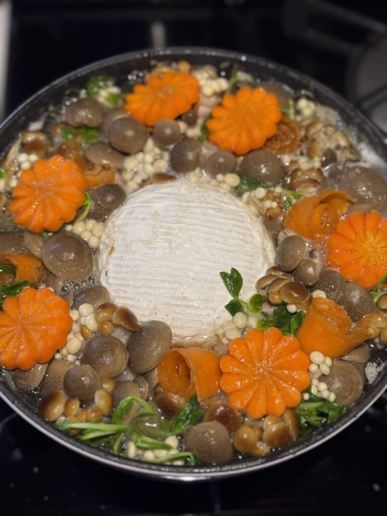 煮た後のお花畑鍋