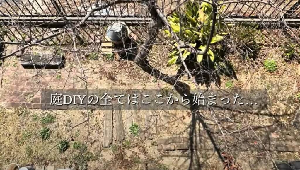 DIY前の庭