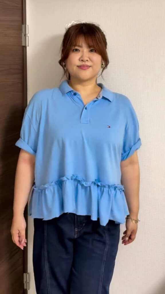 フェミニンなトップスに変身!