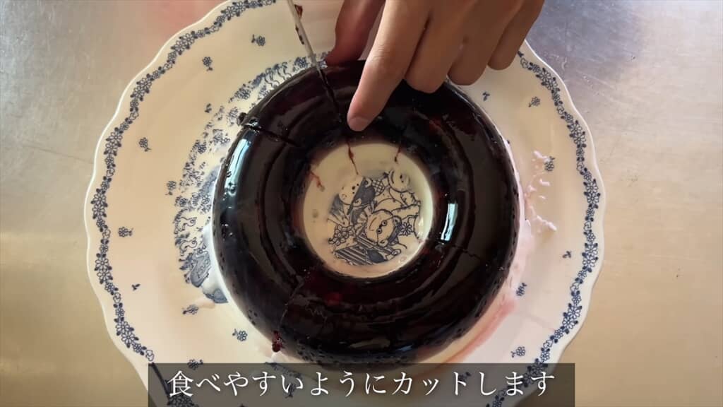 ブラックベリーのゼリー
