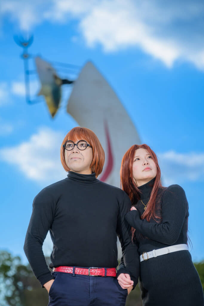 コスプレではケンとチャコに。夫婦とも恋人とも違う、関係性の微妙な2人を表現