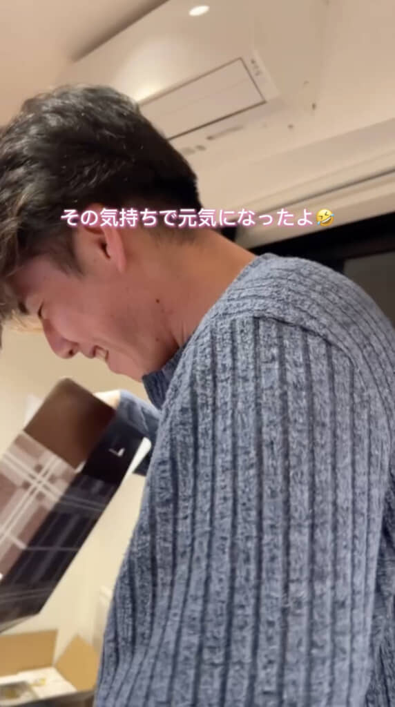 2人とも大笑い