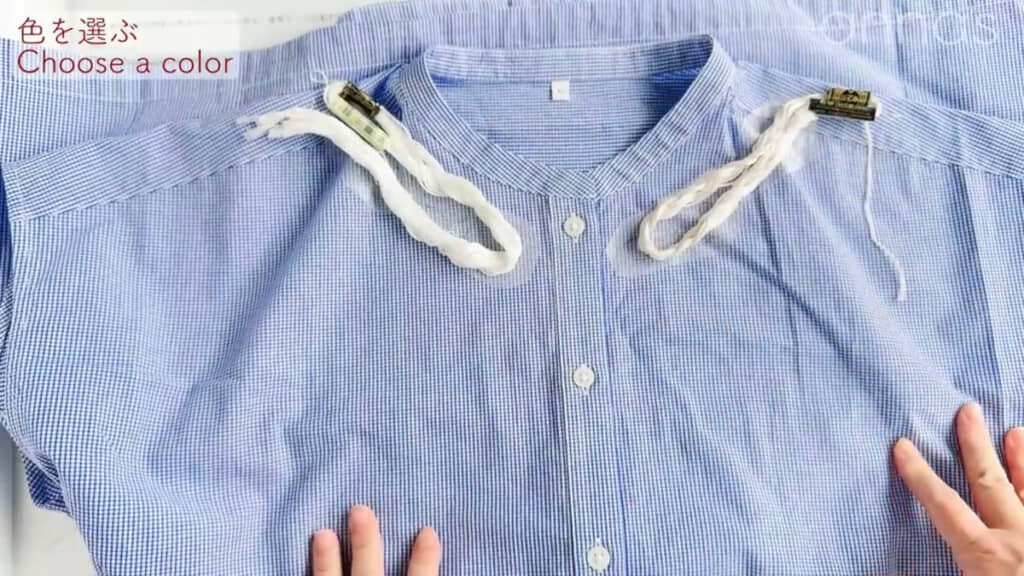 じっくり糸を選びました