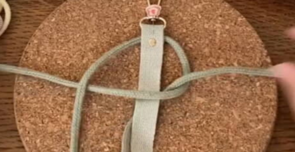 セリアのストラップにひもを編んでいくと…… 実用的でかわいい完成品に「まさに探してたようなもの」「可愛い〜」(1/3) | ハンドメイド ねとらぼ