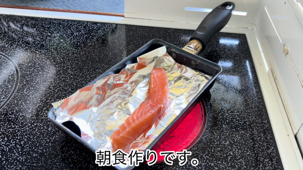 2日目の朝食作りスタート