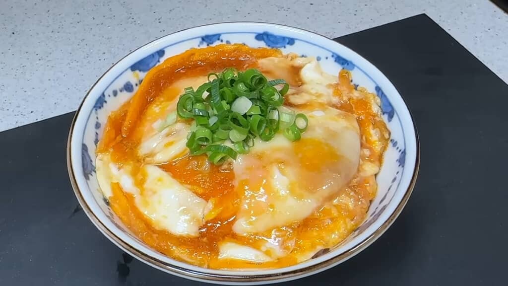 やみつき卵丼が完成!