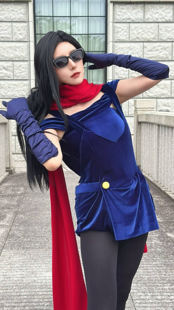 リサリサの50歳とは思えないビジュアルまで再現（写真撮影：Sosuke（@s_ichinohe321）さん）